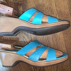 Dansko leather heeled sandals